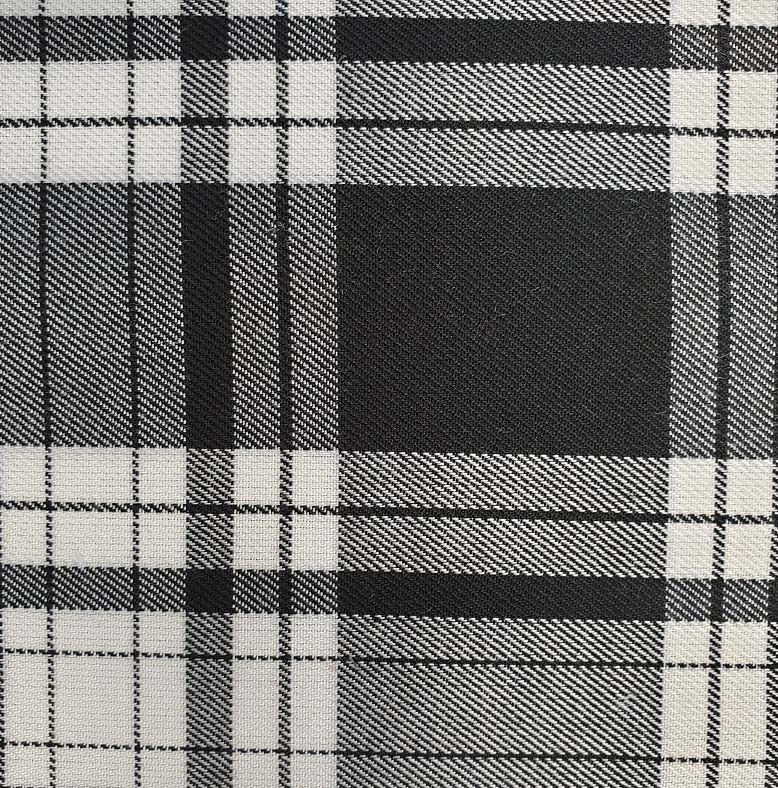 TARTAN - MENZIES (BLACK/WHITE)